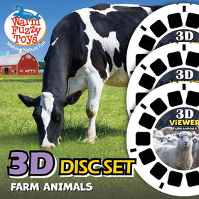 Warm Fuzzy Farm Reels viewfinder features horses in vivid 3D for imaginative play