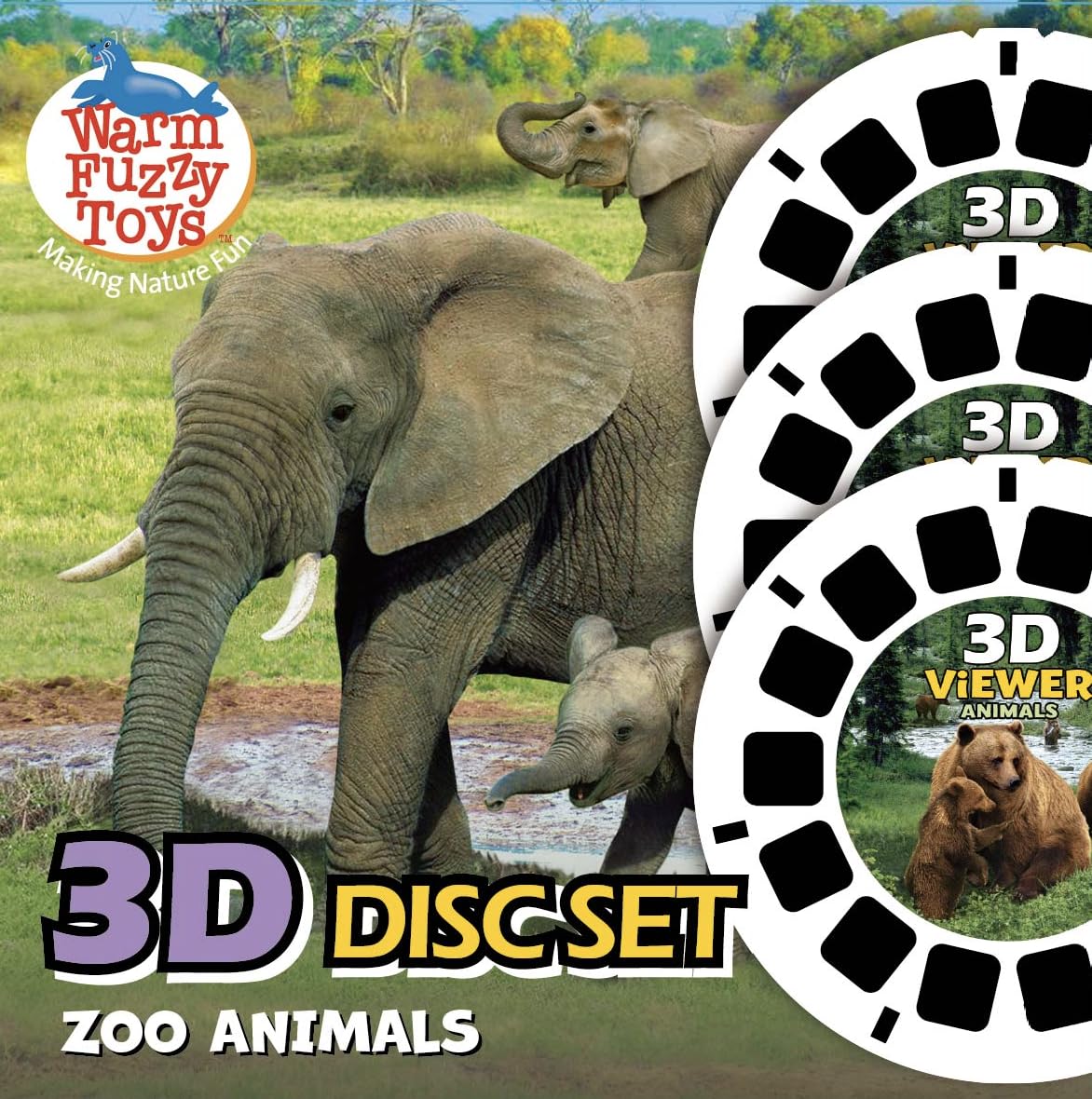 Warm Fuzzy Zoo Reels viewer child using the device for immersive animal discovery.