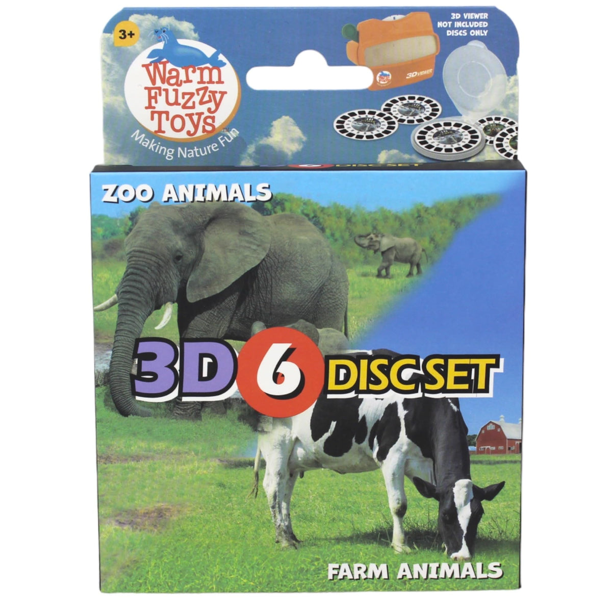 Warm Fuzzy Zoo viewfinder reels reveal exotic animals for engaging learning.
