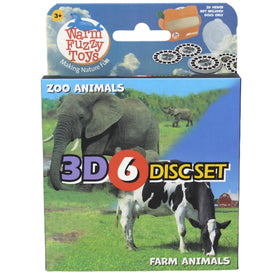 Warm Fuzzy Zoo viewfinder reels reveal exotic animals for engaging learning.