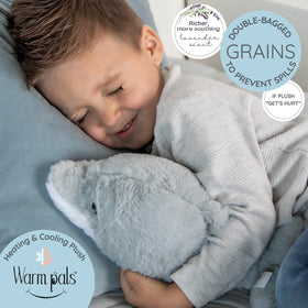 Warm Pals Dolphin weighted plush provides gentle pressure for calming companionship
