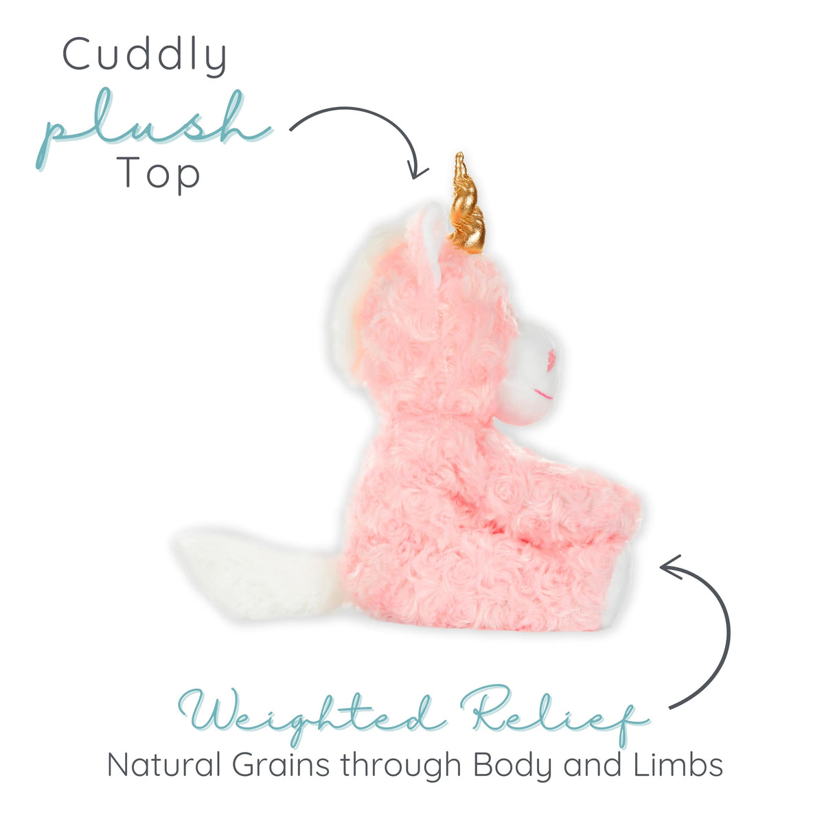 Warm Pals Princess Pink Unicorn microwave-ready pose for warm moments