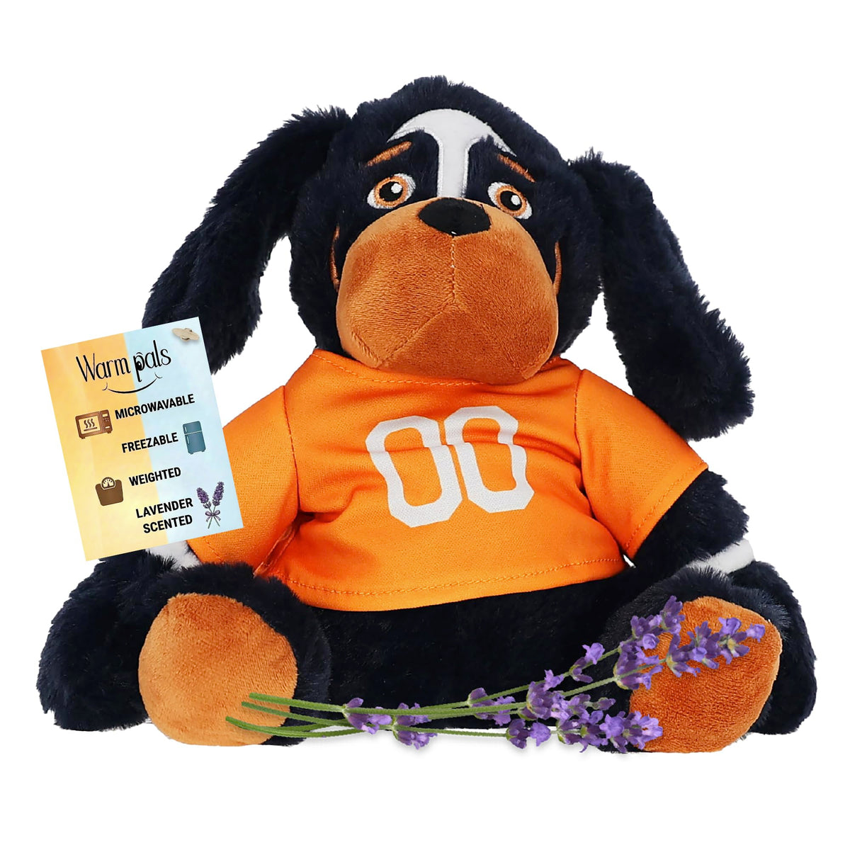 Warm Pals Smokey UT Mascot plush warming in microwave for cozy hugs