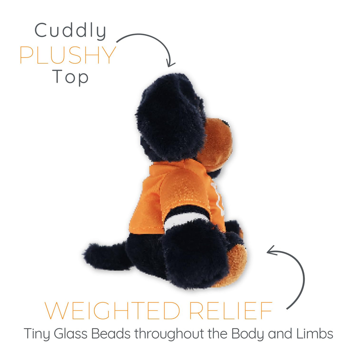 Warm Pals Smokey UT Mascot plush with soft fabric and gentle weight