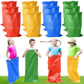 Warmfarm colorful potato sack bags pack ready for backyard fun and family games