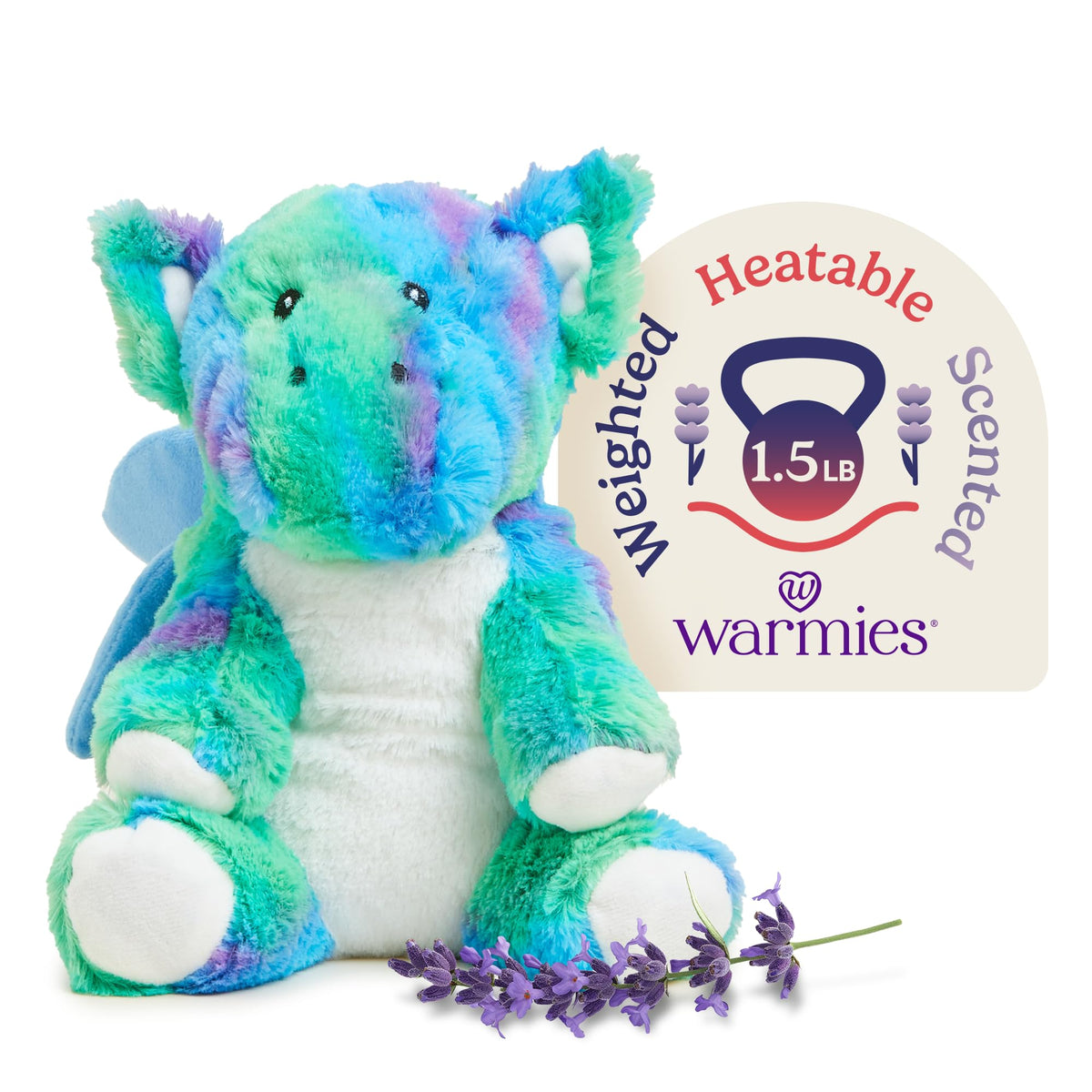 Warmies Baby Dragon microwavable plush delivering soothing warmth for calm evenings.