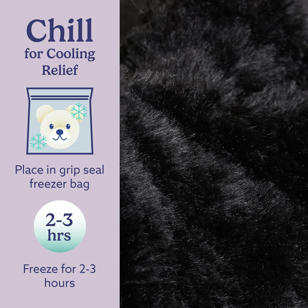 Warmies Black Cat cooling option for refreshing relief on hot days
