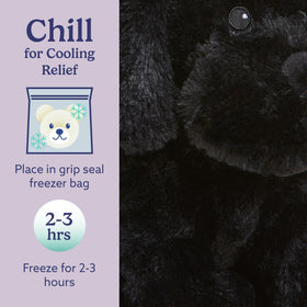 Warmies Black Lab cooling-relief plush ideal for warm days