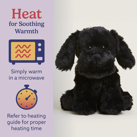Warmies Black Lab lavender-scented plush creates a tranquil aroma