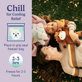 Soft snuggle plush ideal for kids and adults during quiet moments.