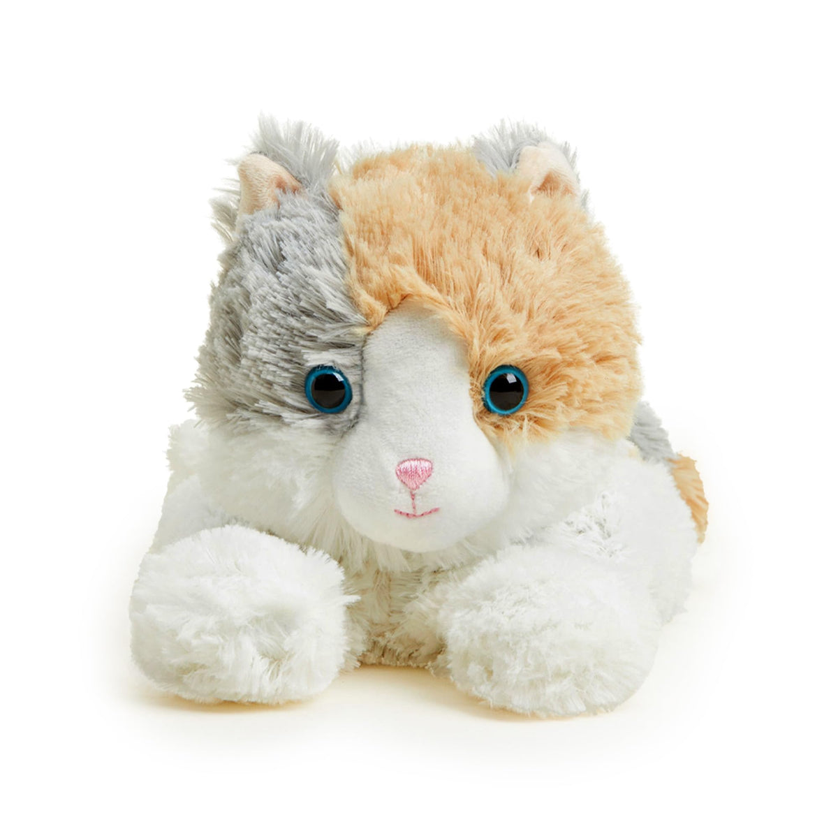 Warmies Calico Cat warmth image shows cozy heat for bedtime snuggles.