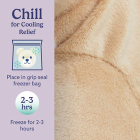 Warmies cooling freezer-relief plush delivers refreshing cool-down on hot days.