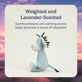Lavender scent from Warmies Donkey creates a calming aroma during use.
