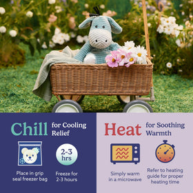 Weighted Warmies Donkey offers snug, comforting hugs for kids and adults.