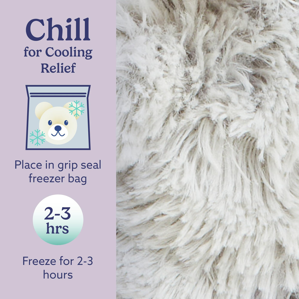 Warmies Elephant Junior with lavender aroma adds a calming scent during quiet time.