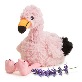 Warmies Flamingo heatable plush ready for cozy snuggles and warmth
