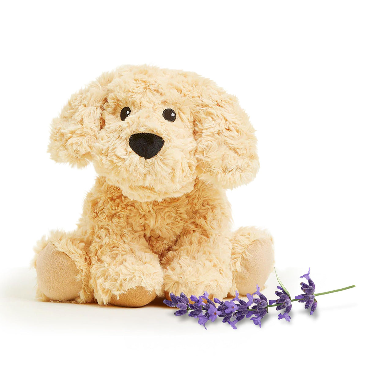 Warmies Golden Dog microwavable plush for soothing warmth and cozy hugs.