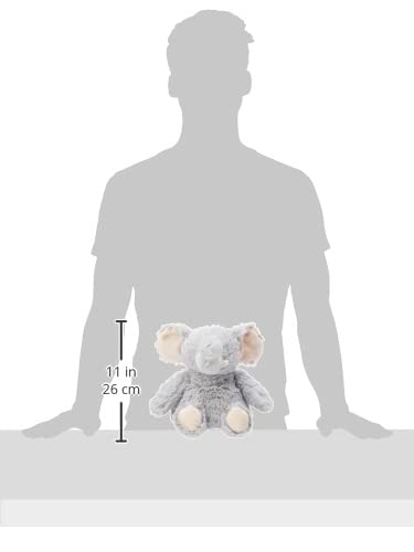 Warmies gray elephant weighted-plush provides comforting heft for snuggles.