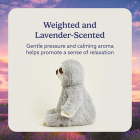 Warmies Gray Sloth cooling option for refreshing relief