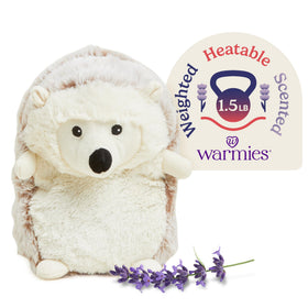 Warmies hedgehog microwavable plush for soothing warmth and comfort.