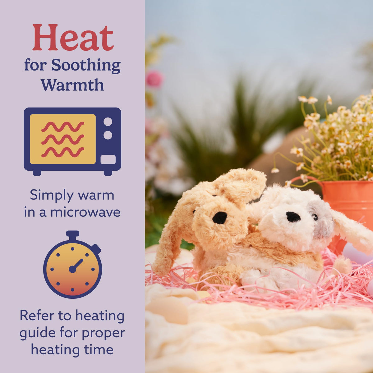 Warmies Hugs Duo Puppy cooling option for hot days