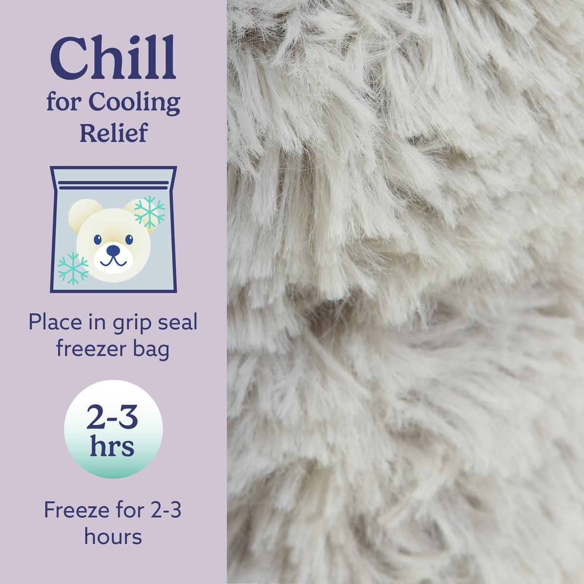 Child-safe design of Warmies Junior Cat plush for safe snuggles.