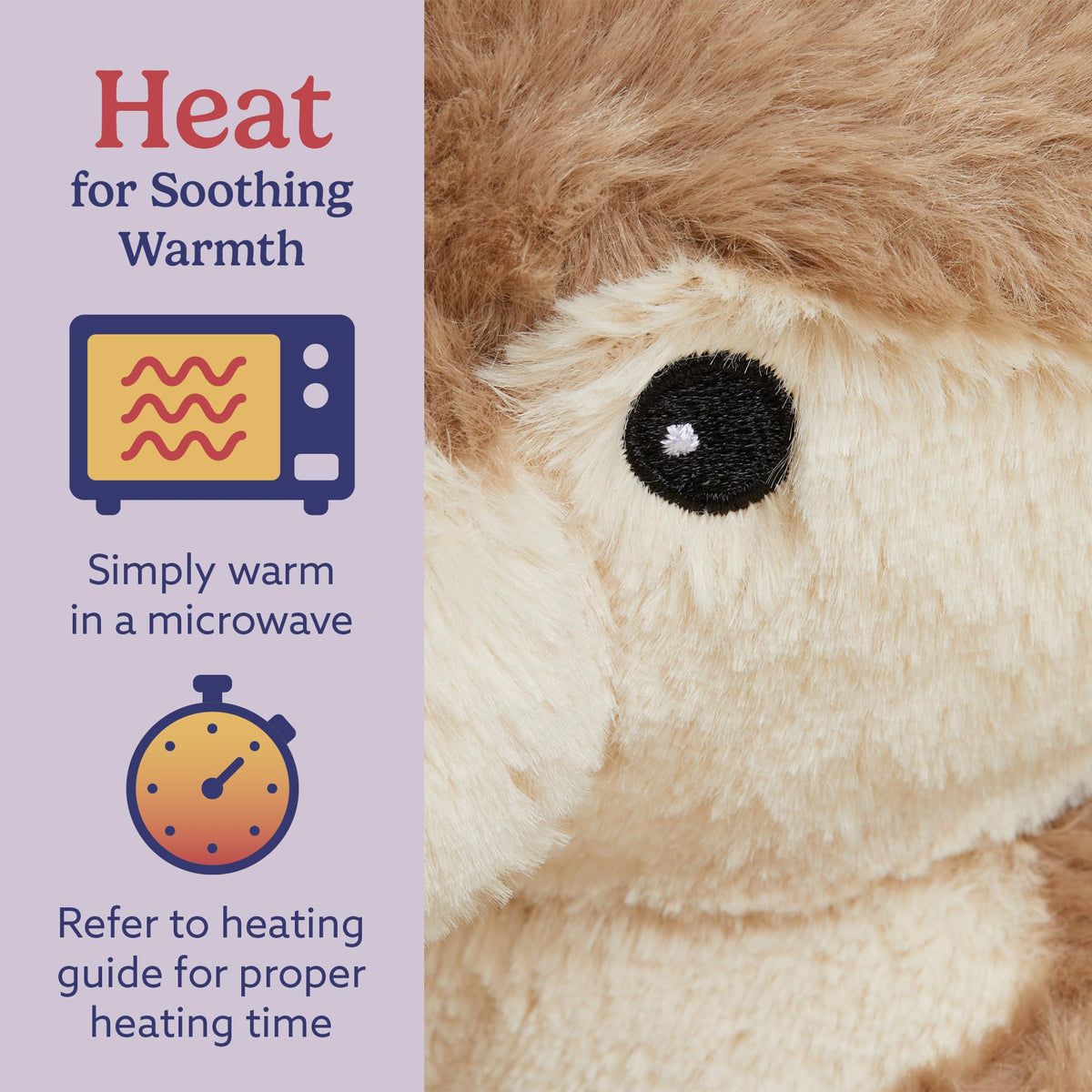 Warmies Junior Otter in freezer cooling for refreshing touch.