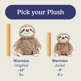 Warmies Rainbow Dinosaur invites cozy snuggle moments for kids and adults.