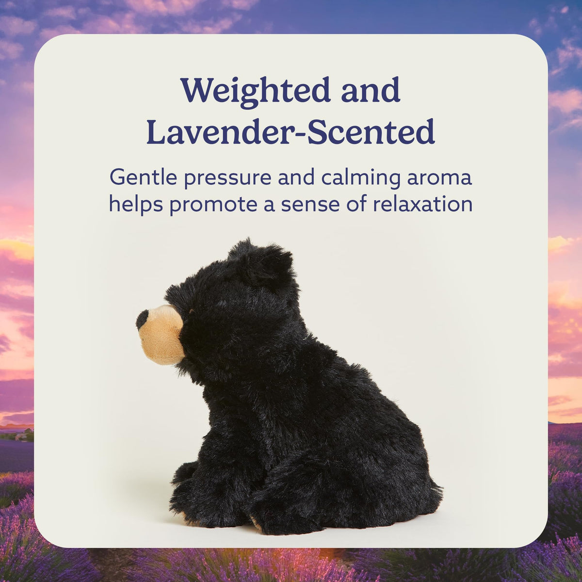 Warmies Junior weighted plush offering calming hugs and comforting pressure.