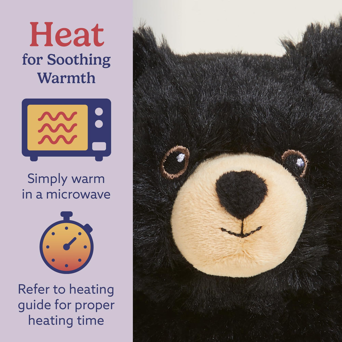 Warmies lavender aroma embedded in plush for a gentle bedtime scent.