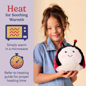 Warmies Lavender aroma from Ladybug plush for calming atmosphere.