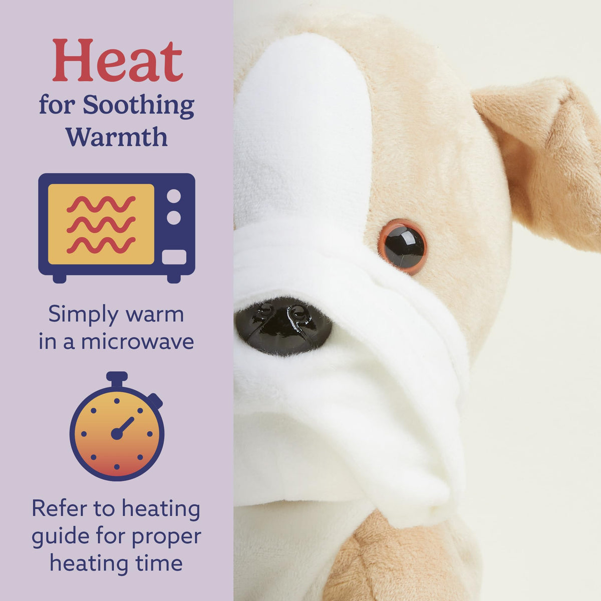 Warmies lavender-scented plush emits gentle aroma for relaxing bedtime routine.