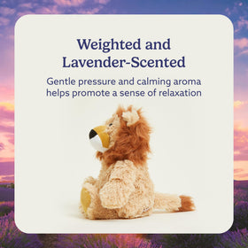 Warmies Lion lavender-scented plush for bedtime calm and soft aromatherapy.