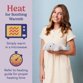 Warmies Manatee lavender-scented plush for a gentle, calming ambiance.