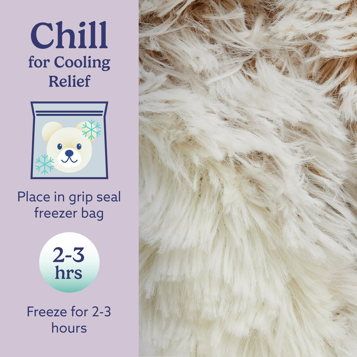 Warmies Marshmallow Brown Bear lavender scent adds gentle aroma