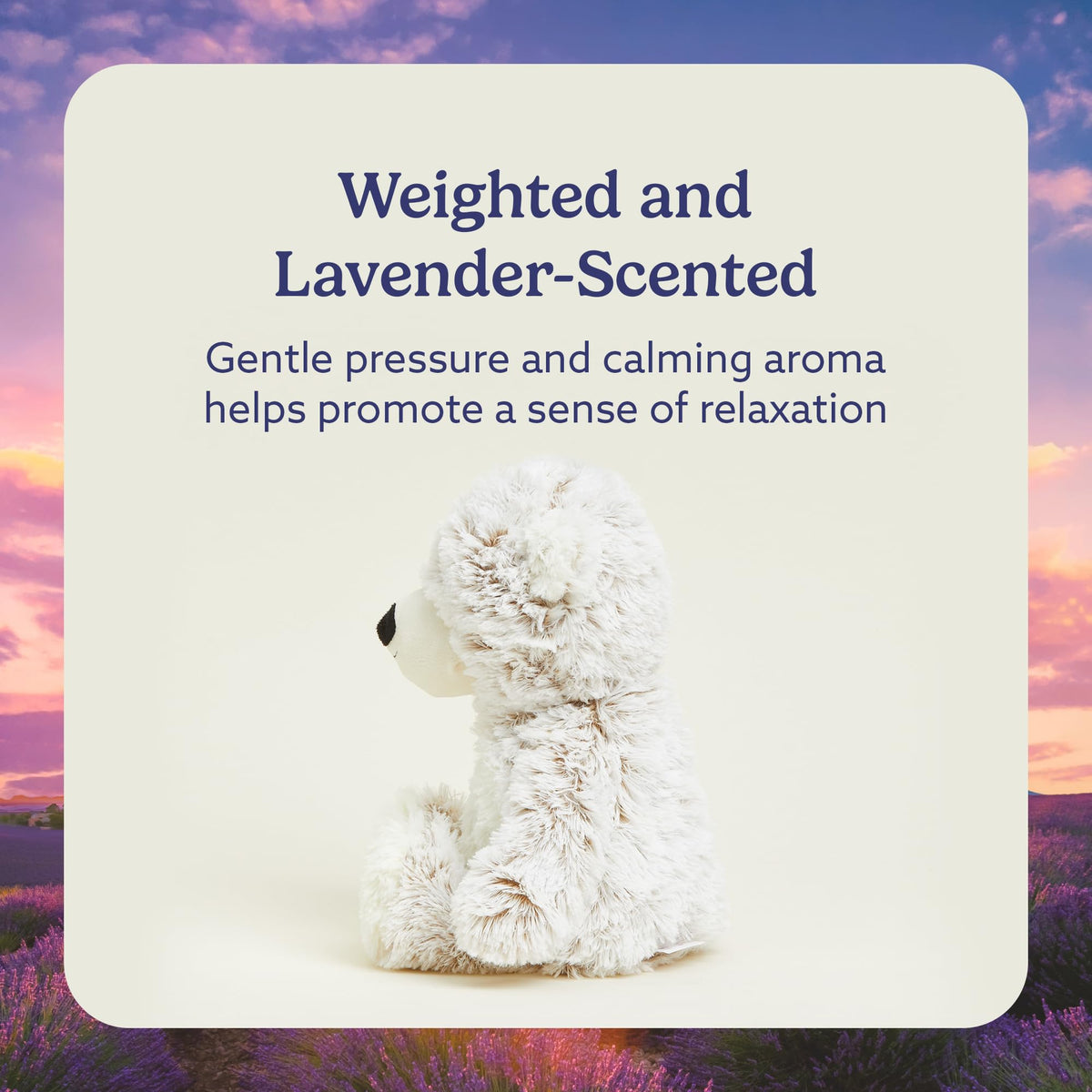 Warmies Marshmallow Brown Bear warms for relaxing bedtime moments