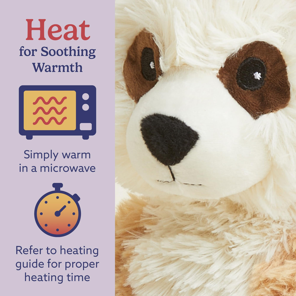 Warmies Meerkat cooling relief by freezer for warm days.