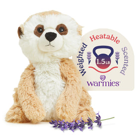 Warmies Meerkat microwavable warmth for cozy bedtime hugs.