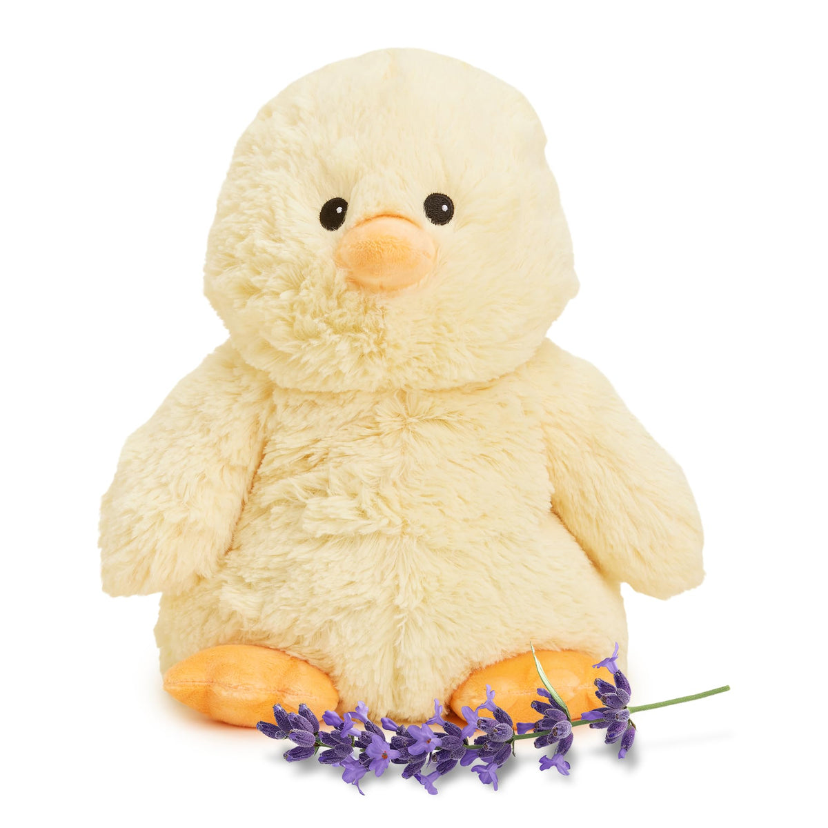 Warmies Chick microwavable plush for soothing warmth in a cozy hug.