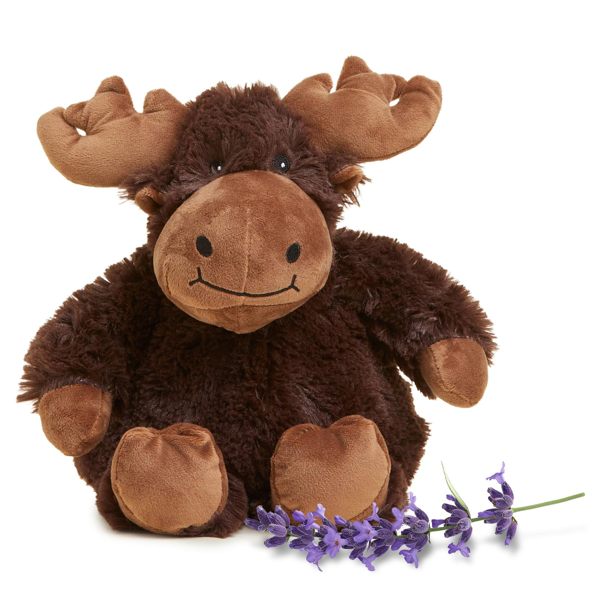 Warmies Moose microwavable warmth plush offers soothing heat for cozy evenings.