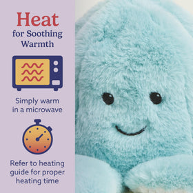 Warmies Octopus cooling option, chilled for a refreshing feel