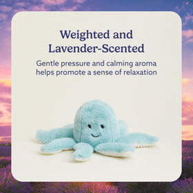 Warmies Octopus heated in the microwave for soothing warmth