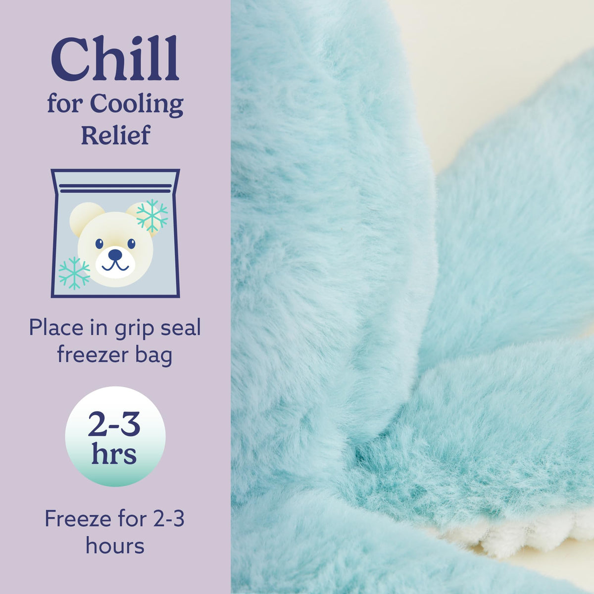 Warmies Octopus lavender scent adds a subtle calming aroma