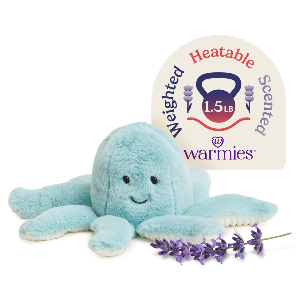 Warmies Octopus microwavable soft plush for warmth and comfort