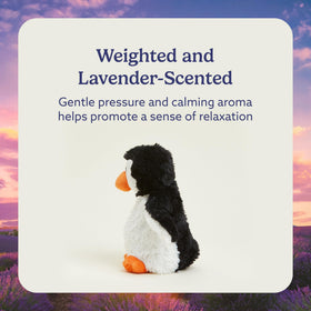 Warmies Penguin lavender-scented plush for calming bedtimes
