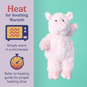 Warmies Pig bedtime snuggle toy helps kids and adults unwind at night.