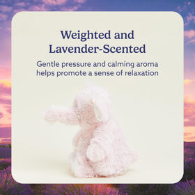 Warmies Pink Elephant lavender-scented plush creates a calming bedtime ambiance.