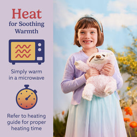 Warmies Pink Sloth bedtime snuggle for restful nights.