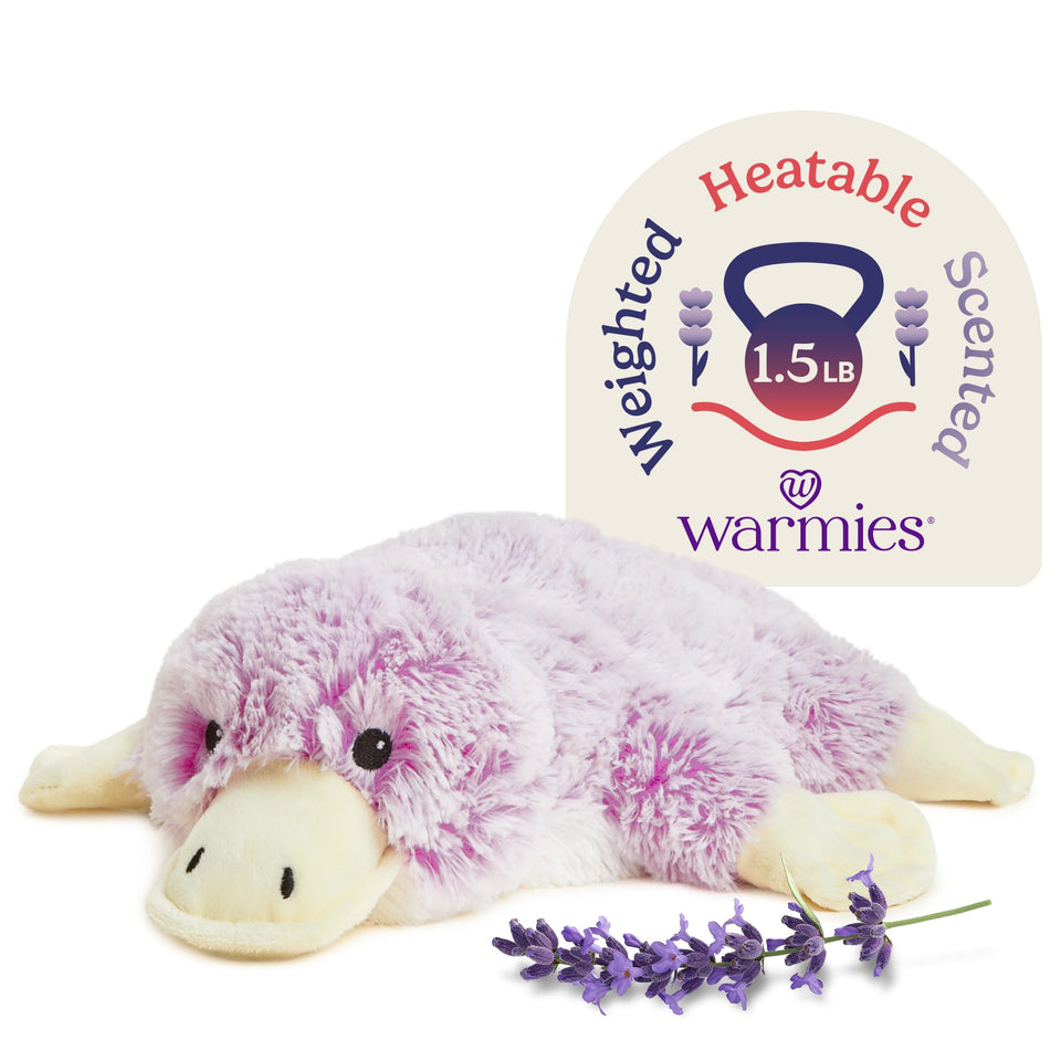 Warmies Platypus microwavable plush for cozy warmth during cuddles