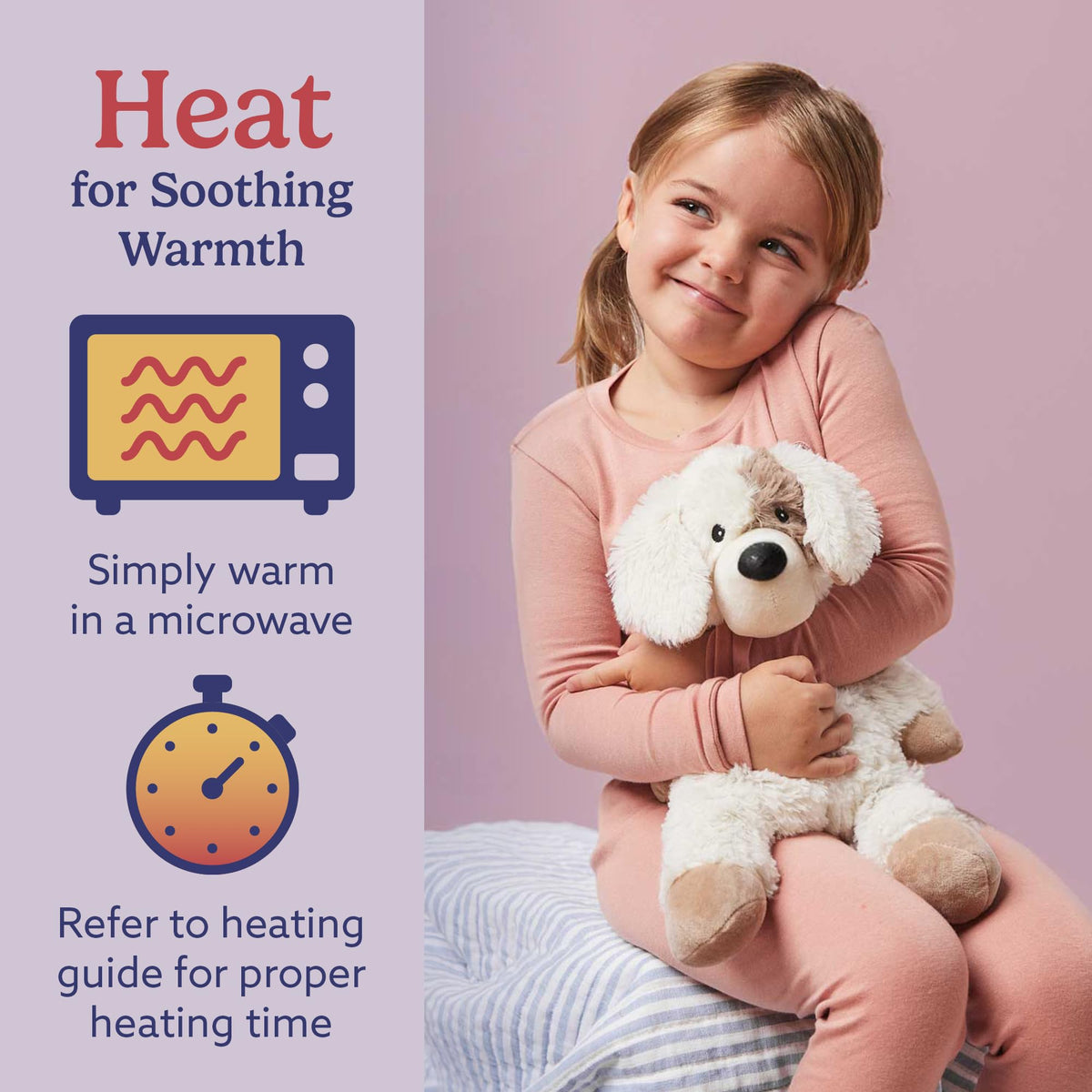 Warmies Puppy cooling option offers refreshing touch on warm days.